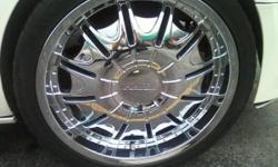 2007 escalade rims with new tires rims in great shape no pitting chrome must see valued at $2300