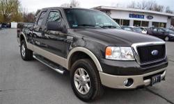 Stock #A8792. SHARP 2007 Ford F-150 'Lariat' Extended Cab 4X4!! Power Moonroof Rear Parking Aid Sensors Full Power Steering Wheel Controls Air Conditioning Heated Signal Mirrors Alloy Wheels Chrome Side Steps CD Changer and Sliding Rear Window!! CALL US