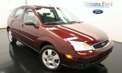 ***5 SPEED MANUAL***, ***CLEAN CAR FAX***, ***GAS SAVER**, ***LOW PAYMENTS***, ***ONE OWNER***, ***SES***, and ***ZX5 HATCHBACK***. 5spd! How enticing is this charming, one-owner 2007 Ford Focus? You will just love all the cargo room in the hatch of this