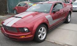 Royal Motors is happy to present this 2007 Ford Mustang. We'll have you wishing your commute never ends! The Rich Maroon Exterior and the Black Leather Interior finish gives this Mustang a sleek and sophisticated look. Drive this Fantastic Mint Condition