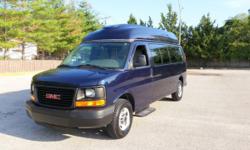 2007 GMC Savana G3500 Ambulette Van with a rear Braun Millennium lift. The van has only 96,400 miles and runs as new at highway speeds with loads of power! It seats up to 3 passengers plus co-pilot with 2 single flip seats with seat belts and shoulder