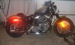 2007 Harley nightster only 3200 miles security and more. $7500. will trade up with cash call or text 607-215-3173, or leave msg at 607-732-8710.