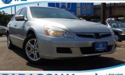 There's no substitute for a Honda! Ready to roll! No accidents! All original panels!**NO BAIT AND SWITCH FEES! This 2007 Accord is for Honda fanatics who are searching for an attractive-looking and fuel-efficient vehicle. A spacious car that gets great