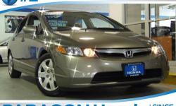 Great MPG! Fuel Efficient! No accidents! All original panels!**NO BAIT AND SWITCH FEES! This great 2007 Honda Civic is the car that you have been looking to get your hands on. You'll love how great it is on gas! So hurry in because that makes this a