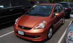 Outstanding fuel economy! Talk about MPG! If you want an amazing deal on an amazing car that will not break your pocket book, then take a look at this fuel-efficient 2007 Honda Fit. You'll love how great it is on gas! So hurry in because that makes this a