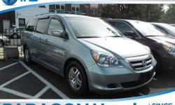 Honda Certified. Green Machine! Don't wait another minute! No accidents! All original panels!**NO BAIT AND SWITCH FEES! You won't find a better van than this charming 2007 Honda Odyssey. Honda Certified Pre-Owned means you not only get the reassurance of