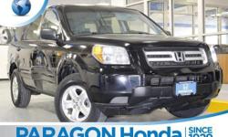 4WD. Call and ask for details! What are you waiting for?! No Games, No Gimmicks, the price you see is the price you pay at Paragon Honda. brbrHow economical is this! Just in, this fantastic 2007 Honda Pilot comes with a 3.5L V6 SOHC 24V VTEC engine and
