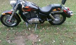 FOR SALE: 2007 Honda Sabre 1100 Cruiser Motorcycle-7400 MILES. Has "Hard Krome Double D's" EXHAUST PIPES-WILL NOT TARNISH! Also have the HONDA original exhaust pipes as well. LIKE NEW, all chrome looks excellent! Great sounding bike with lots of power,