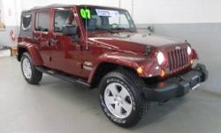 Wrangler Unlimited Sahara, 3.8L V6 SMPI, 4-Speed Automatic VLP, 4WD, Red Rock Crystal Pearl, a very clean unit, ABS brakes, At Hoselton, you NEVER have to pay an additional $399 buyer fee like the auction store., BUY WITH CONFIDENCE***NOT AN AUCTION