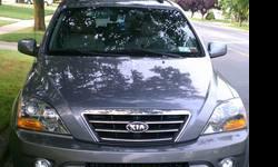 2007 Kia Sorento,Like New condition,Second Owner,Loaded with all the factory option, Two tone metalic paint.Leather interior(grey),Power Steering,Power Door Locks,Power Windows,Power Drivers Seat,CD Player,AM/FM Stereo Radio,Compact Disc Player,Premium