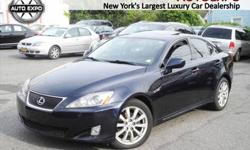 36 MONTHS/ 36000 MILE FREE MAINTENANCE WITH ALL CARS. All wheel drive heated leather seats and much more. Who could say no to a flawless car like this dependable reliable 2007 Lexus IS? J.D. Power and Associates gave the 2007 IS 4.5 out of 5 Power Circles