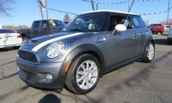 MINI S!6 SPEED MANUALall the power optionsfull panoramic power glass roofblack leather interiorrear spoilerPREMIUM CD SOUNDPure Silver with white roofturbo chargedAN ACCIDENT FREE CARFAXdealer servicednew tireswill sell fastmust finance with Bright Bay &
