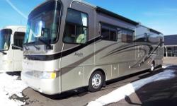 2007 Monaco Knight 40PLQ For Sale in North Rose, New York 14532
This 2007 Monaco Knight only has 6,000 miles with 4 slides and rear heat pump A/C units, and 6kw diesel generator, 3 exterior cameras, left, right, and rear views. Has a sleep number queen