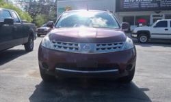 2007 NISSAN MURANO S
RUNS AND DRIVES 100%
NO RUST
GREAT FAMILY VEHICLE
We Can Get You Financed
Guaranteed Credit Approval
Low Rates for Qualified Buyers
We Accept All Trade Ins
Extended Warranties Available
Apply Online Now www.drivesweet.com
315-405-4455