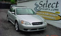 Hard to find Stick Shift Subaru Legacy.Payment as low as 189.9 per month with approved credit-tax and reg down. Ask about our Service Contracts which protect you up to 5 years-total 100k miles. 5SPD, Rear Trunk Release,Cup Holder *** Text SEURO to 50123