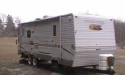 2007 Sunnybrook Sunset Creek Travel Trailer This Travel Trailer is fully self contained and has everything within for a total home comfort 26 feet in total length, this Sunnybrook can accommodate up to 10 occupants comfortably Exterior color is