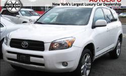 Elegant white exterior and black cloth interior Sunroof 4WD. Talk about MPG! Super gas saver! If you want an amazing deal on an amazing SUV that will not break your pocket book then take a look at this fuel-efficient 2007 Toyota RAV4. This gas-saving RAV4
