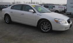 ***CLEAN VEHICLE HISTORY REPORT***, ***ONE OWNER***, ***PRICE REDUCED***, and SUNROOF, LEATHER AND BACK UP SENSORS. Lucerne CXL, White, and Tan. Take your hand off the mouse because this attractive 2008 Buick Lucerne is the low-mileage car you've been