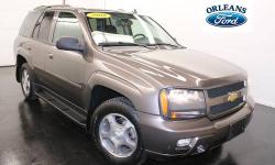 ***#1 MOONROOF***, ***CLEAN CAR FAX***, ***EXTRA CLEAN***, and ***ONE OWNER***. Orleans Ford Mercury Inc serviced! Beauty abounds! Who could say no to a truly wonderful SUV like this stunning 2008 Chevrolet TrailBlazer? J.D. Power and Associates gave the