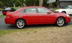 2008 CHEVY IMPALA LTZ A REAL HEAD TURNER FIRE ENGINE RED LOADED SUNROOF LOOKS AND RUNS GREAT INSPECTION AND WARRANTY TRADE CONSIDERED 82K ONLY $10,500 CALL315-708-1406