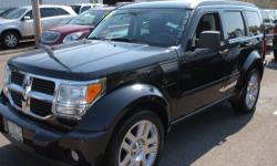 4WD. All the right ingredients! Jet Black! Want to stretch your purchasing power? Well take a look at this attractive 2008 Dodge Nitro. This fantastic Nitro is the roomy SUV with everything you expect from Dodge, and THEN some. 1-888-913-1641CALL NOW FOR