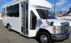 Major Vehicle Exchange presents this new style 52,000 mile 2008 Ford Starcraft E-350 12 passenger with 2 wheelchair positions plus driver shuttle. It is just in from Florida and is rust free and in excellent condition! Equipped with a rugged and