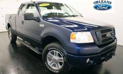 *** 4 NEW TIRES***, ***CLEAN CAR FAX***, ***ONE OWNER***, ***POWER EQUIPMENT GROUP***, ***STX SPORT PACKAGE***, and ***TRAILER TOW***. 4X4! Orleans Ford Mercury Inc is pleased to offer this good-looking 2008 Ford F-150. This F-150's engine never skips a