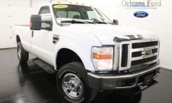 ***9000# GVWR PACKAGE***, ***CLEAN CAR FAX***, ***LIMITED SLIP REAR AXLE***, ***PLOW TRUCK***, ***SOLD HERE NEW***, ***TOW COMMAND***, ***WELL MAINTAINED***, ***WORK WORK WORK***, and Remote Keyless Entry. Orleans Ford Mercury Inc is proud to offer this