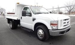 WHAT A GREAT TRUCK ! ABSOLUTELY NO RUST ON THIS FINE ONE OWNER CARFAX CERTIFIED MACHINE THAT WAS GARAGED KEPT, 9FT SOLID STEEL MASON DUMP BODY WILL GET THE JOB DONE WITH EASE. - This 2008 Ford F-350 XL 10 FOOT MASON DUMP 9FT SOLID STEEL MASON DUMP TRUCK