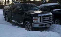 2008 Ford F250 Super Cab This truck currently has 88,000 miles and in great condition Black Metallic exterior and with a Tan cloth interior Equipped with a 6.4 liter Turbo Diesel V8 automatic transmission Plus, with an 8.2 feet long bed with bed shell