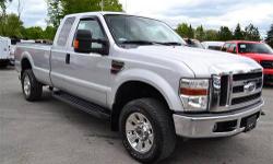 Stock #A8881. 2008 Ford F-350 'Lariat' 4X4 Supercab!! Power Leather Seats Telescoping/Power-Fold/Heated Signal Mirrors Power Windows and Locks Dual Climate Control AM/FM/CD/MP3 Keyless Entry Tow/Haul Package Trailer Brake Controller 18' Alloy Wheels