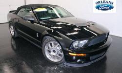 ***CLEAN CAR FAX***, ***GT500 PREMIUM TRIM PACKAGE***, ***HID HEADLAMPS***, ***LOOK LOW MILES***, ***NAVIGATION***, ***ONE OWNER***, ***SATELLITE RADIO***, and ***YOUR FAVORITE COLOR BLACK/BLACK/BLACK***. Don't miss the fantastic bargain! Your time is