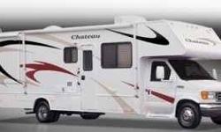 2008 Four Winds Chateau This Class C recreational vehicle has 52,000 miles and it is still in good condition Equipped with Ford 6.8 liter V10 Triton 5 speed automatic transmission Maximum gas tank capacity estimated at 55.0 gallons 4 wheel ABS hydraulic