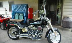 2008 FAT BOY (FLSTF): Mint condition, low mileage...620 original miles. Bike only taken out in neighborhood and garage-kept. Never molested...never seen the rain and never hosed down...only polished by hand... "Garage baby".
Many extras professionally