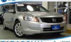 Gas miser! Great MPG! No accidents! All original panels!**NO BAIT AND SWITCH FEES! How much gas are you going to start saving once you are driving away in this superb 2008 Honda Accord? J.D. Power and Associates gave the 2008 Accord 4 out of 5 Power