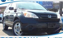 Honda Certified and AWD. Spotless One-Owner! Classy Black! Only one owner!**NO BAIT AND SWITCH FEES! Want to stretch your purchasing power? Well take a look at this beautiful-looking 2008 Honda CR-V. J.D. Power named the 2008 CR-V as the highest ranked in