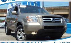 Honda Certified and 4WD. Perfect SUV for today's economy! Gas miser! Only one owner, mint with no accidents!**NO BAIT AND SWITCH FEES! Are you still driving around that old thing? Come on down today and get into this wonderful 2008 Honda Pilot! J.D. Power