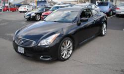Leather. Classy Black! All the right ingredients! There is no better time than now to buy this fantastic-looking 2008 Infiniti G37. Designated by Consumer Guide as a Premium Midsize Car Best Buy in 2008. Just one quick launch from a stoplight and you'll