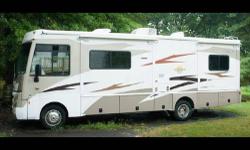 2008 Itasca Sunova , 2008 Itasca Sunova in great condition. Low mileage, 4,500. Exterior Length 298 , 10 cylinder, Exterior Width 102 , Exterior Height 123 . Slide out room sofa/range with store more slide out storage. Slide out queen bed and nightstands.