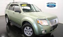 ***#1 MOONROOF***, ***CLEAN CAR FAX***, ***LOCAL TRADE***, ***LOOK KIWI GREEN***, ***MINT***, ***NON SMOKER***, and ***ONE OWNER***. 4X4! Don't miss your opportunity at purchasing this great 2008 Mercury Mariner. This fuel-efficient Mariner, with its