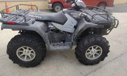 I HAVE FOR SALE A USED 2007 POLARIS SPORTSMAN 800 EFI. THIS THING IS FULLY LOADED. RIDES LIKE A CADILLIC. IT HAS ABOUT 1000 MILES ON IT. I DID NEW BRAKES, NEW WINCH NEW DRIVE BELT OIL CHANGE AND FILTER. THE FRONT END IS NEW. READY TO RIDE CONDITION. THE