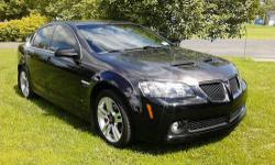 Come take a look at this beautiful 2008 Pontiac G8.
This car is in excellent condition, is fully loaded, has a g-force chip and custom paint (charcoal grey and black pearl).
If you're interested in buying this car, feel free to send me a message and I'll