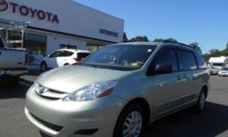2008 TOYOTA SIENNA LE 7 PASSENGER - EXTERIOR GREEN - KEYLESS ENTRY - DRIVER POWER SEAT - EXCELLENT CONDITION - CERTIFIED
Our Location is: Interstate Toyota Scion - 411 Route 59, Monsey, NY, 10952
Disclaimer: All vehicles subject to prior sale. We reserve