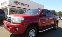2008 TOYOTA TACOMA DOUBLE CAB - V6 - AUTOMATIC - EXTERIOR RED - SR5 PKG - KEYLESS ENTRY - CRUISE CRUISE CONTROL - EXCELLENT CONDITION - CERTIFIED
Our Location is: Interstate Toyota Scion - 411 Route 59, Monsey, NY, 10952
Disclaimer: All vehicles subject