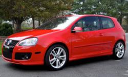2008.5 Volkswagen GTI, Tornado Red/Black Leather. This has the updated, more reliable, TSI motor.
Car is in great shape and is FULLY LOADED from the factory. I am the first owner.
Standard Features:
2.0L Turbo - 254 horsepower, 303 lbs-ft torque (ratings