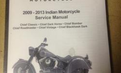 Covers 2009-2013 Indian Chief Classic Dark Part# 9924073
Paypal, STRIPE (for all major credit cards), cash, checks and money orders accepted.
Any questions please email.
These are new, dealer factory Spec service/shop repair manuals just as the dealers