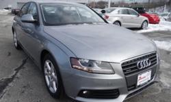 Looking for a clean, well-cared for 2009 Audi A4? This is it. This Audi includes: BLUETOOTH HANDS-FREE PHONE INTERFACE Bluetooth Connection QUARTZ GRAY METALLIC BLACK, LEATHER SEATING SURFACES Leather Seats HEATED FRONT SEATS Heated Front Seat(s) *Note -