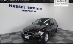 Hassel BMW Mini presents this CARFAX 1 Owner 2009 BMW 3 SERIES 4DR SDN 328I XDRIVE AWD with just 18554 miles. Represented in JET BLACK and complimented nicely by its BLACK LEATHERETTE interior. Fuel Efficiency comes in at 25 highway and 17 city. Under the