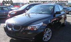 36 MONTHS/ 36000 MILE FREE MAINTENANCE WITH ALL CARS. AWDNAVIGATION and heated Leather seats. Spotless One-Owner! Perfect Color Combination! Are you still driving around that old thing? Come on down today and get into this handsome 2009 BMW 5 Series! This