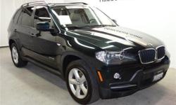 Grand and graceful, this 2009 BMW X5 turns even the most discerning heads. It's loaded with the following options: COLD WEATHER PKG, DEEP GREEN METALLIC, 3-STAGE HEATED FRONT SEATS, BEIGE, LEATHERETTE SEAT TRIM, TECHNOLOGY PKG, Remote tailgate release,